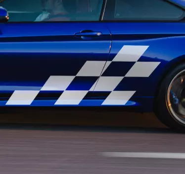 Sticker voiture photo de course - TenStickers