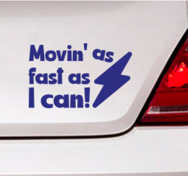 Autocollant de voiture rapide - TenStickers