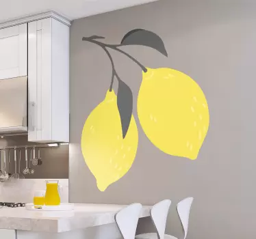 Autocollant Fruit Citron tropical - TenStickers