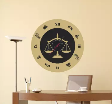 Autocollant horloge à l'ancienne - TenStickers
