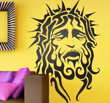 Autocollant jésus crucification - TenStickers