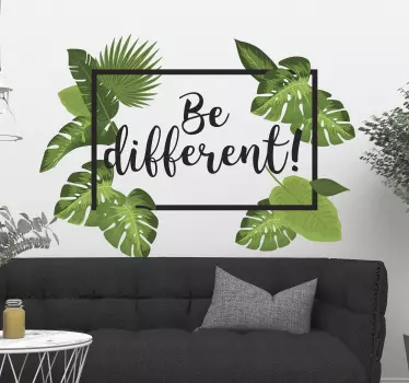 Autocollant jungle être différent - TenStickers
