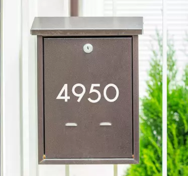 Autocollant Maison Boîte aux lettres moderne - TenStickers