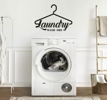Autocollant Maison Laver le linge - TenStickers