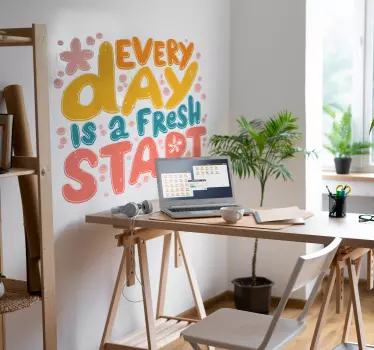 Autocollant Motivation Nouveau départ - TenStickers