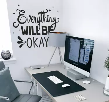 Autocollant Motivation Tout va bien - TenStickers