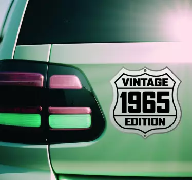 Sticker voiture classique rétro vintage - TenStickers