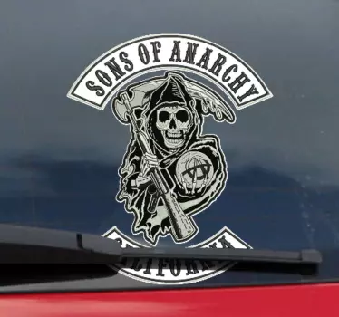 Sticker voiture à thème fils de l'anarchie - TenStickers