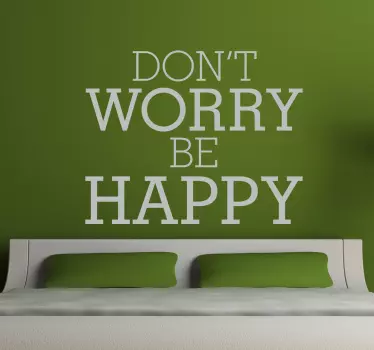 Sticker musique Don't worry Be happy - TenStickers