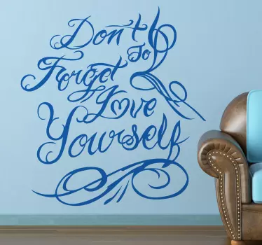 Autocollant mural don't forget to love - TenStickers