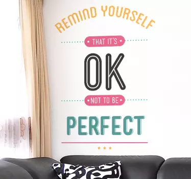 Autocollant mural remind yourself - TenStickers