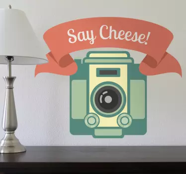 Autocollant mural say cheese - TenStickers