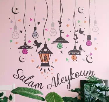 Autocollant Oriental Bienvenue avec un design arabe - TenStickers