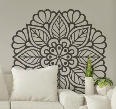 Autocollant Oriental Dessin de cadre floral arabe - TenStickers