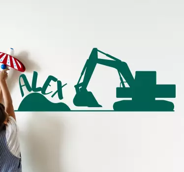 Autocollant Personnalisé Chantier avec nom personnalisé - TenStickers