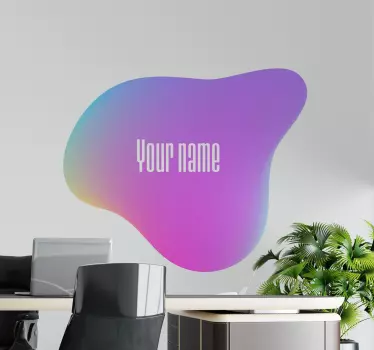 Autocollant Personnalisé Fluide dégradé de logo personnalisé - TenStickers