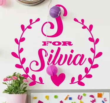 Autocollant Personnalisé Lettre et nom - TenStickers