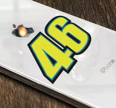 Autocollant iPhone numéro personnalisable - TenStickers