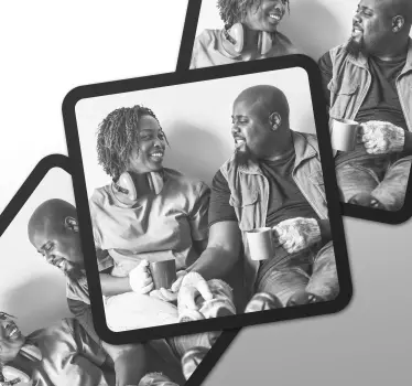 Sticker Personnalisable avec photo pack de cadres carrés - TenStickers