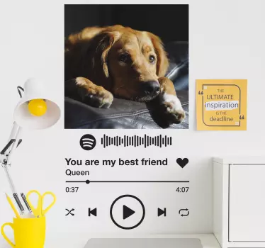 Autocollant Personnalisé Texte et image spotify - TenStickers