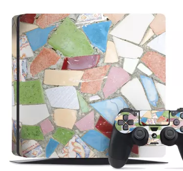 Autocollant PS4 Pierres colorées - TenStickers