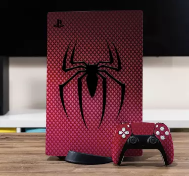 Sticker PS5 Logo poitrine spiderman - TenStickers