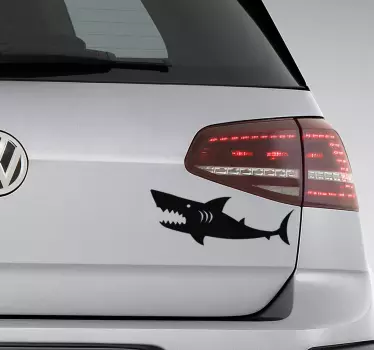 Sticker Poisson Silhouette Requin - TenStickers