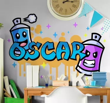 Autocollant Urbain Graffitis colorés - TenStickers