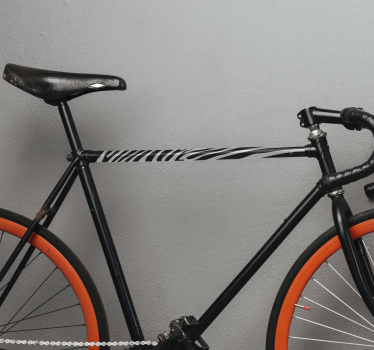 Autocollant Velo Imitation peau de zèbre - TenStickers