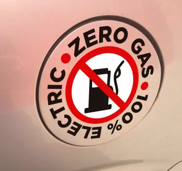 Autocollant voiture 100% electric - TenStickers
