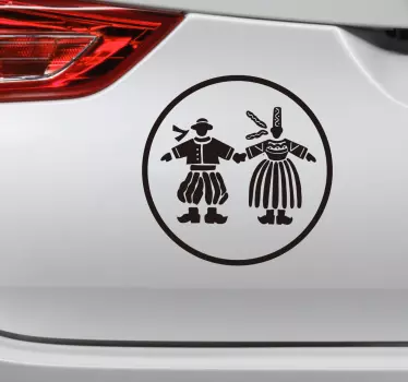 Sticker voiture breton - TenStickers