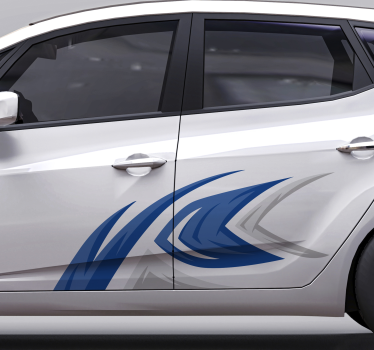 Autocollant Voiture Décoration en bleu clair - TenStickers