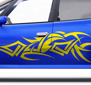 Autocollant Voiture Décoration tribale - TenStickers
