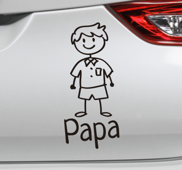 Autocollant Voiture Dessin et nom personnalisable - TenStickers