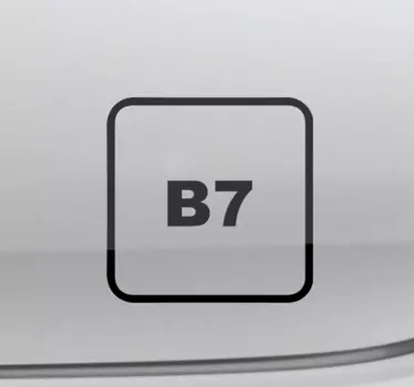 Autocollant Voiture Diesel b7 - TenStickers
