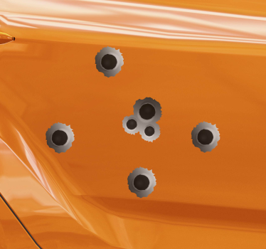 Autocollant Voiture Effet de tir - TenStickers