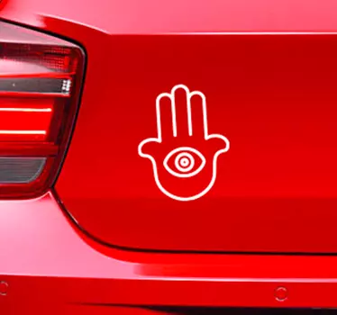 Sticker Voiture Hamsa Main de Fatima - TenStickers