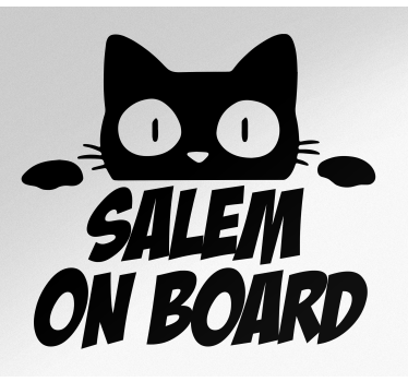 Autocollant Voiture Mignon chat monochrome furtivement - TenStickers
