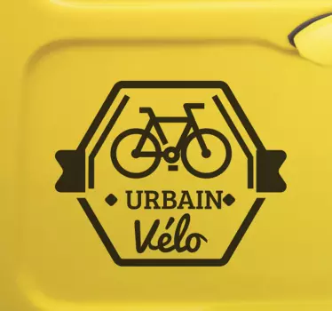 Autocollant voiture Urbain vélo - TenStickers