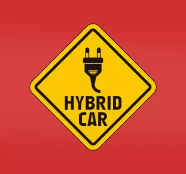 Sticker Voiture Voiture Hybride - TenStickers