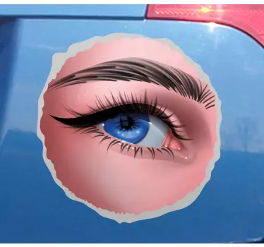 Autocollant Voiture Yeux réalistes, conception furtive - TenStickers