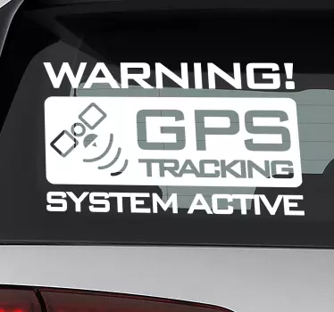 Décalcomanie de voiture de suivi gps - TenStickers