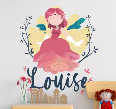 Décor fantaisie fleur et fée - TenStickers