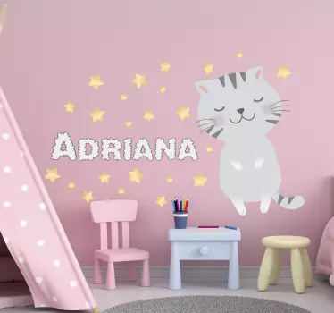 Décoration murale kitty style nord - TenStickers