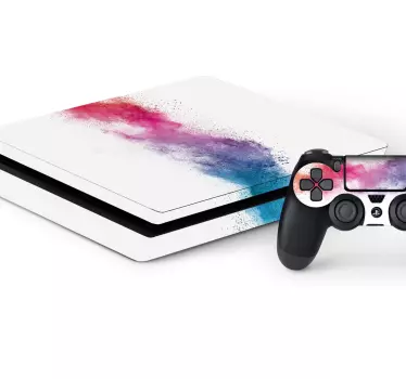 éclaboussures de peinture de peau ps4 - TenStickers