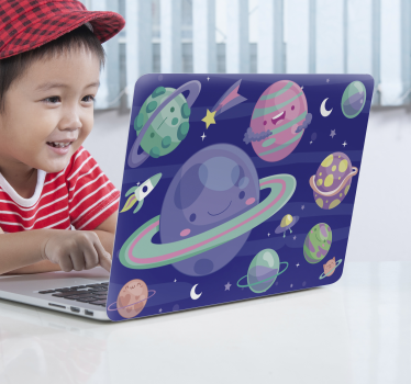 Peau d'ordinateur portable astral coloré - TenStickers