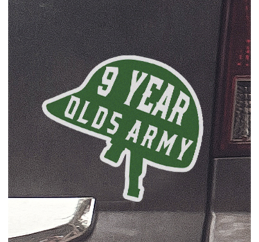 Personnalisez le autocollant de voiture de l'armée - TenStickers