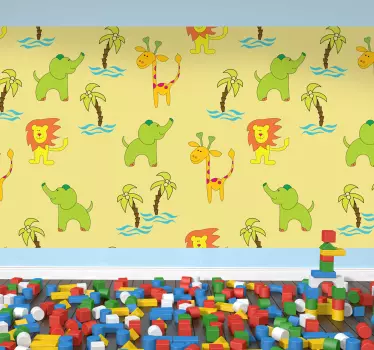 Revêtement adhésif enfant savane - TenStickers