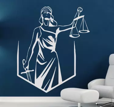 Sticker allégorie justice - TenStickers