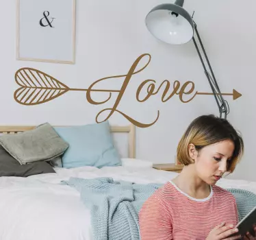 Sticker amour flèche Love - TenStickers